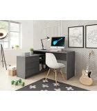 Corner computer desk Perfect Home Teo / Teo 3S/138 C Graphite order